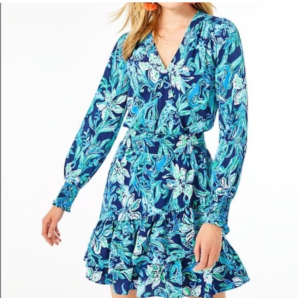 Lilly Pulitzer LS Faux Wrap Cristiana Dress